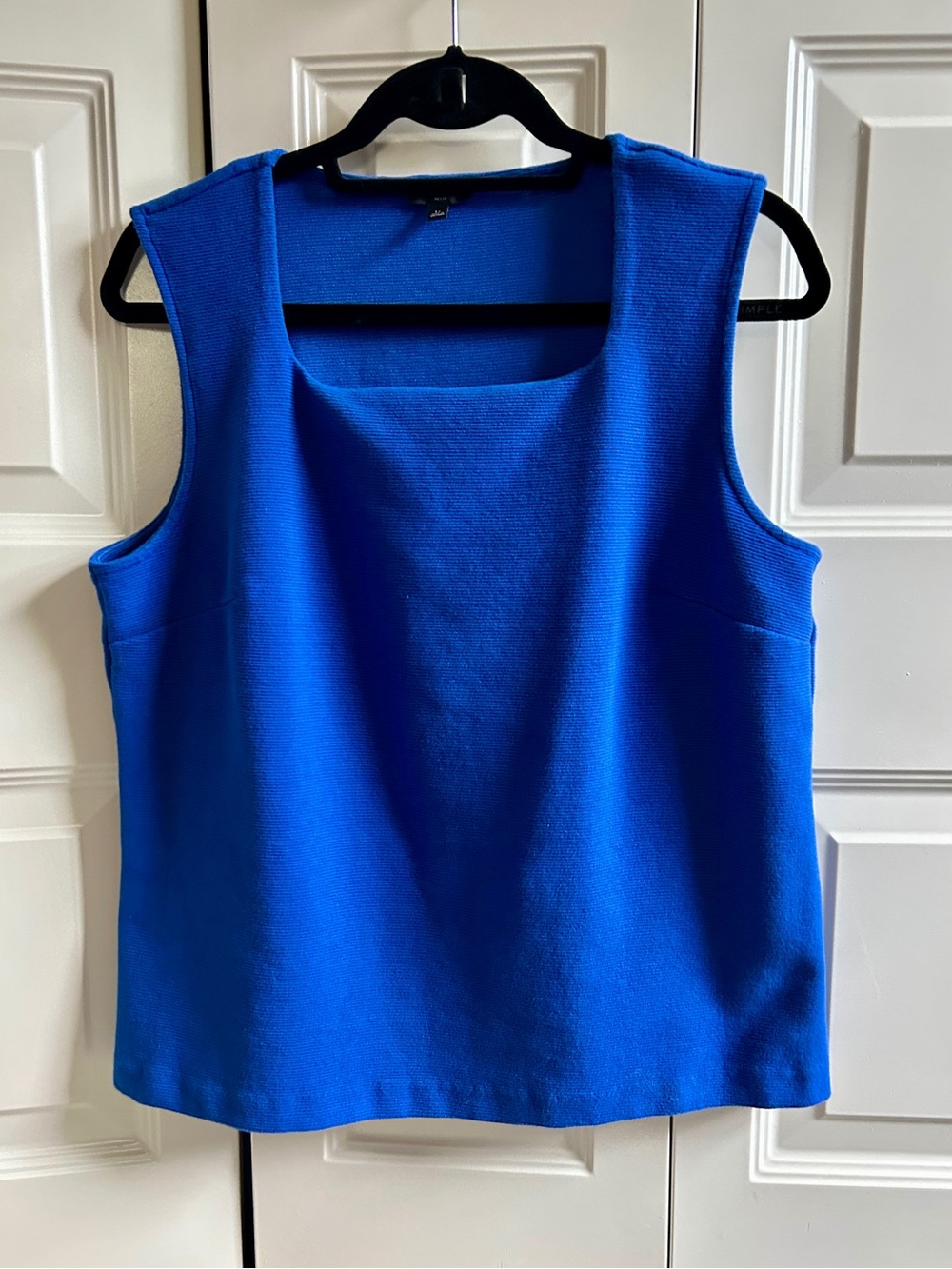 Talbots Sleeveless Square-Neck Top - Royal Blue